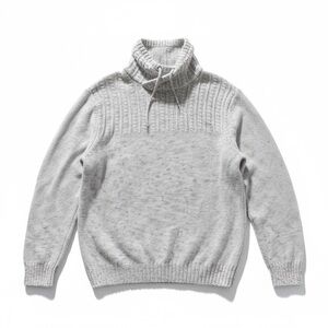 Men's Classic Gray Turtleneck Sweater